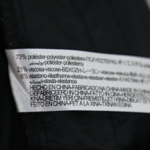 Zara Black Smart Carrot Cutter Tapered Trousers High Waisted Pants Size Medium - Picture 8 of 8